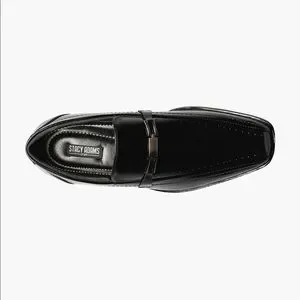 Stacy Adams Mens Cade Bike Toe Slip On Black Dress Shoes 7 Stacy Adams Cade Dress Shoes Men main image 2